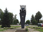 Город Рудня – Памятник – реактивная установка БМ-13 «Катюша»